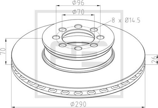 PE Automotive 016.648-00A - Bremžu diski www.autospares.lv