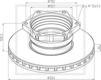 PE Automotive 016.653-00A - Bremžu diski autospares.lv