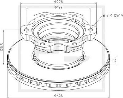 PE Automotive 016.660-00A - Bremžu diski www.autospares.lv