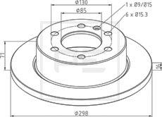 PE Automotive 016.676-00A - Bremžu diski www.autospares.lv