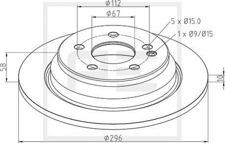 PE Automotive 016.673-00A - Bremžu diski www.autospares.lv