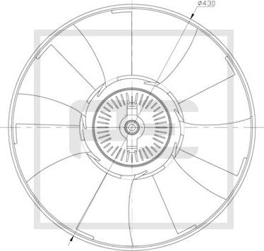 PE Automotive 010.340-00A - Ventilatora darba rats, Motora dzesēšanas sistēma www.autospares.lv