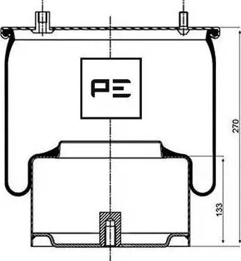 PE Automotive 084.053-72A - Pneimoatsperes spilvens, Pneimopiekare www.autospares.lv