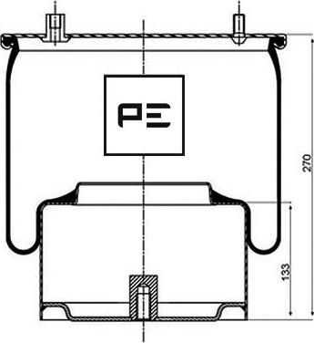 PE Automotive 084.052-73A - Pneimoatsperes spilvens, Pneimopiekare www.autospares.lv