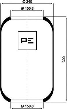 PE Automotive 084.008-70A - Pneimoatsperes spilvens, Pneimopiekare www.autospares.lv