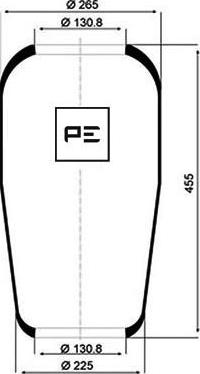 PE Automotive 084.016-70A - Pneimoatsperes spilvens, Pneimopiekare www.autospares.lv