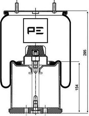 PE Automotive 084.082-72A - Pneimoatsperes spilvens, Pneimopiekare www.autospares.lv