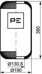 PE Automotive 084.031-70A - Pneimoatsperes spilvens, Pneimopiekare www.autospares.lv