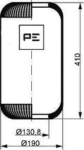 PE Automotive 084.077-70A - Pneimoatsperes spilvens, Pneimopiekare www.autospares.lv