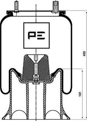 PE Automotive 084.106-73A - Bellow, air suspension www.autospares.lv