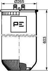 PE Automotive 084.118-71A - Pneimoatsperes spilvens, Pneimopiekare www.autospares.lv