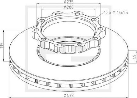 Sampa 22237 - Bremžu diski www.autospares.lv