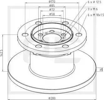 PE Automotive 026.650-10A - Bremžu diski www.autospares.lv