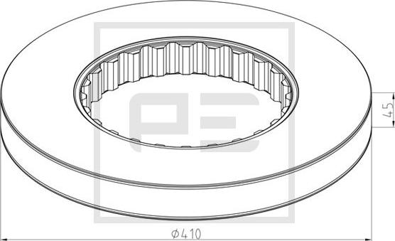 PE Automotive 146.209-10A - Bremžu diski www.autospares.lv