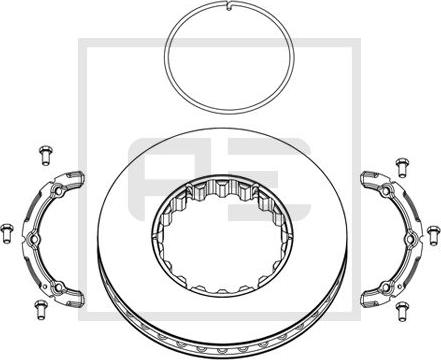 PE Automotive 146.224-00A - Bremžu diski www.autospares.lv