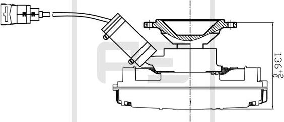 PE Automotive 100.239-00A - Sajūgs, Radiatora ventilators www.autospares.lv