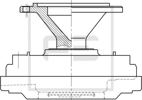 PE Automotive 100.234-00A - Sajūgs, Radiatora ventilators www.autospares.lv