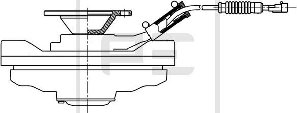 PE Automotive 100.238-00A - Sajūgs, Radiatora ventilators www.autospares.lv