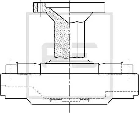 PE Automotive 100.232-00A - Sajūgs, Radiatora ventilators www.autospares.lv