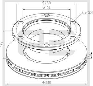 PE Automotive 256.056-00A - Bremžu diski www.autospares.lv