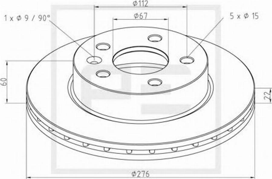 PETERS 016.654-00A - Brake Disc www.autospares.lv