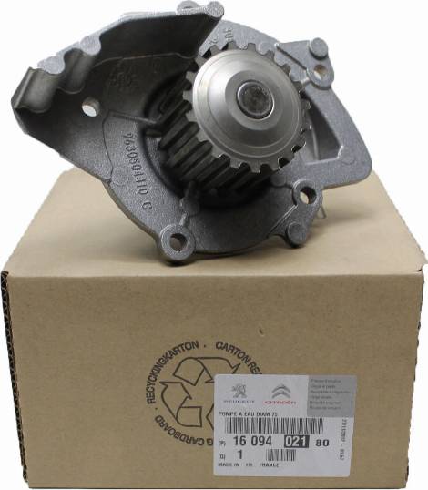 PEUGEOT 1609.402180 - Water Pump www.autospares.lv