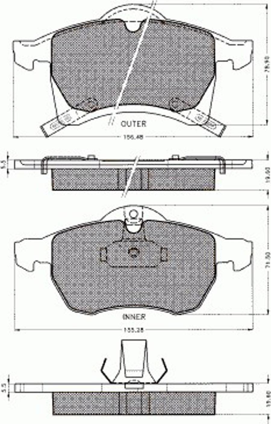 Pex 7.490 - Bremžu uzliku kompl., Disku bremzes autospares.lv