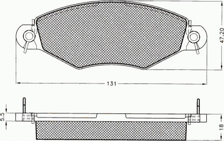 Pex 7.492 - Тормозные колодки, дисковые, комплект www.autospares.lv