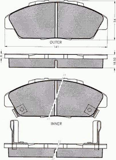 Pex 7440 - Brake Pad Set, disc brake www.autospares.lv