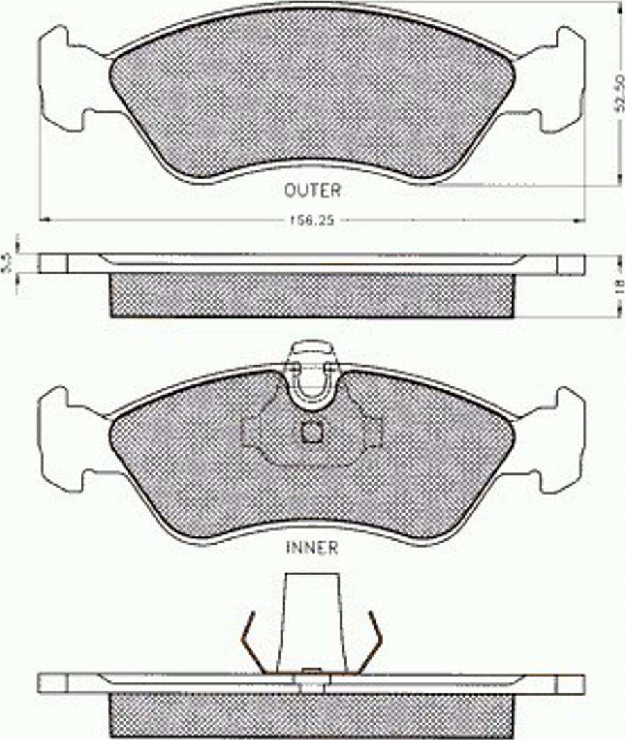 Pex 7.452 - Bremžu uzliku kompl., Disku bremzes autospares.lv