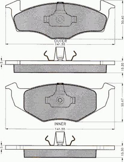 Pex 7.463 - Тормозные колодки, дисковые, комплект www.autospares.lv