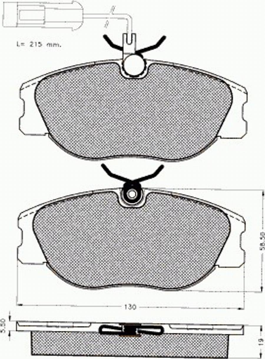 Pex 7415 - Brake Pad Set, disc brake www.autospares.lv