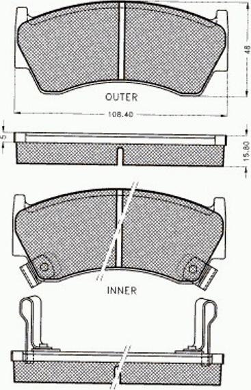 Pex 7412 - Brake Pad Set, disc brake www.autospares.lv