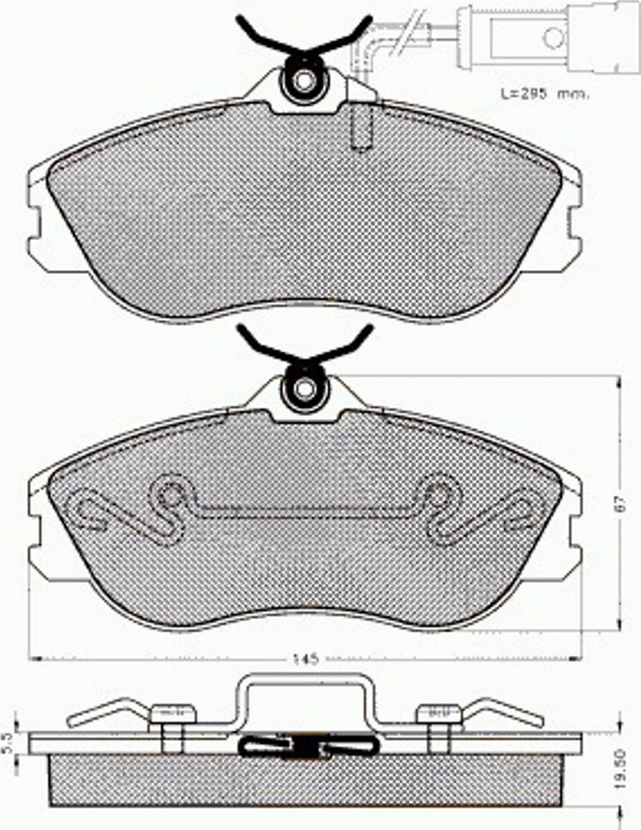 Pex 7488 - Тормозные колодки, дисковые, комплект www.autospares.lv