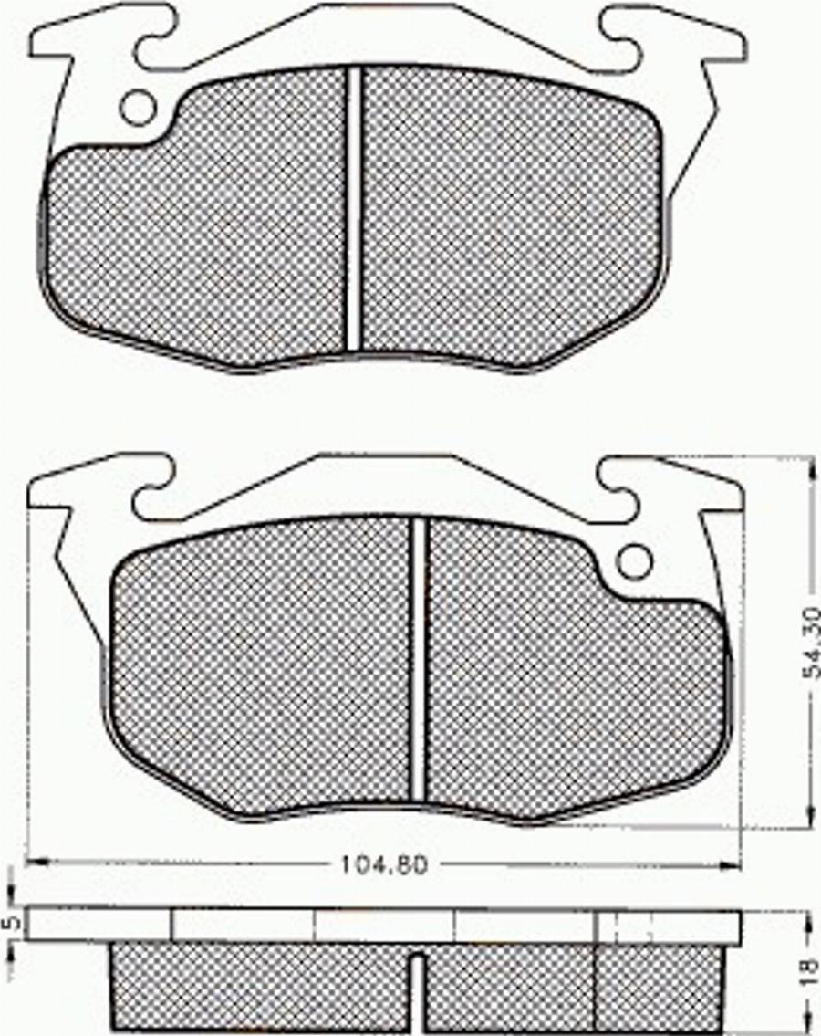 Pex 7.429 - Bremžu uzliku kompl., Disku bremzes www.autospares.lv