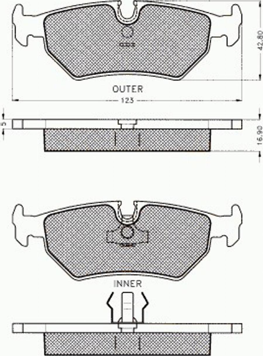 Pex 7.476 - Bremžu uzliku kompl., Disku bremzes autospares.lv