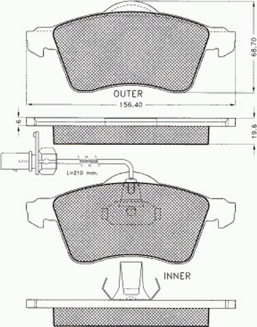 Pex 7.531 - Bremžu uzliku kompl., Disku bremzes www.autospares.lv