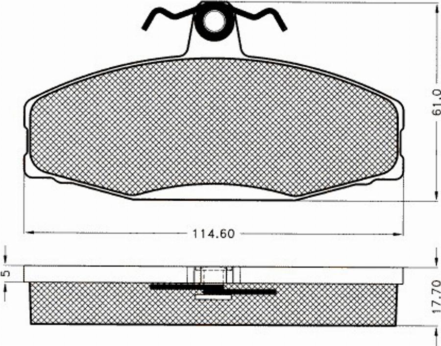 Pex 7529S - Bremžu uzliku kompl., Disku bremzes www.autospares.lv