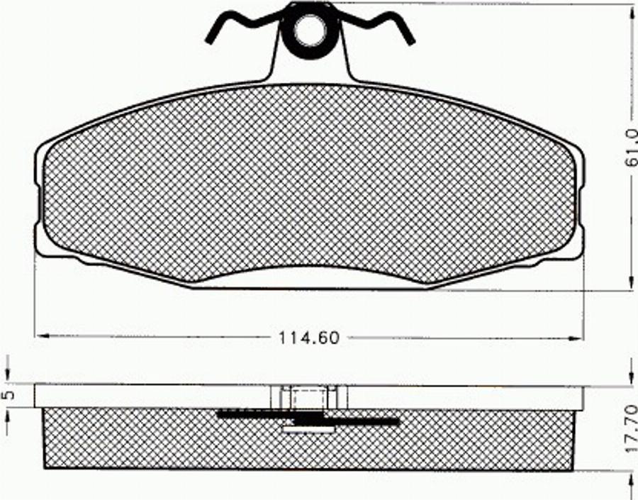 Pex 7529 - Brake Pad Set, disc brake www.autospares.lv