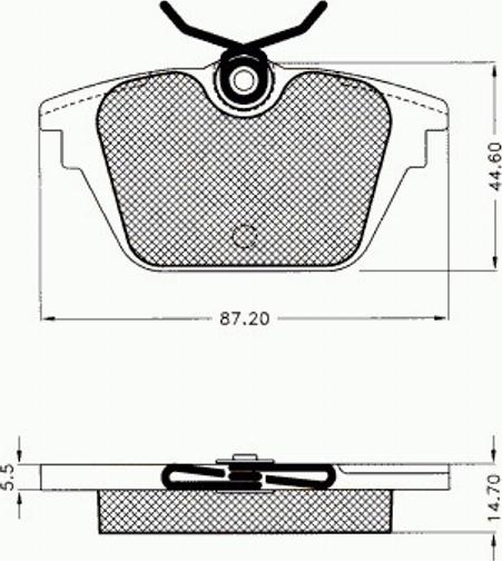 Pex 7520 - Bremžu uzliku kompl., Disku bremzes autospares.lv