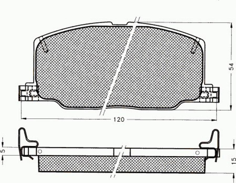 Pex 7094 - Bremžu uzliku kompl., Disku bremzes autospares.lv