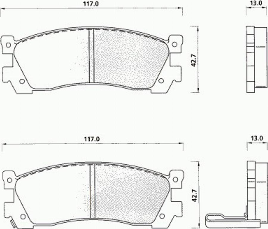 Pex 7098 - Bremžu uzliku kompl., Disku bremzes autospares.lv