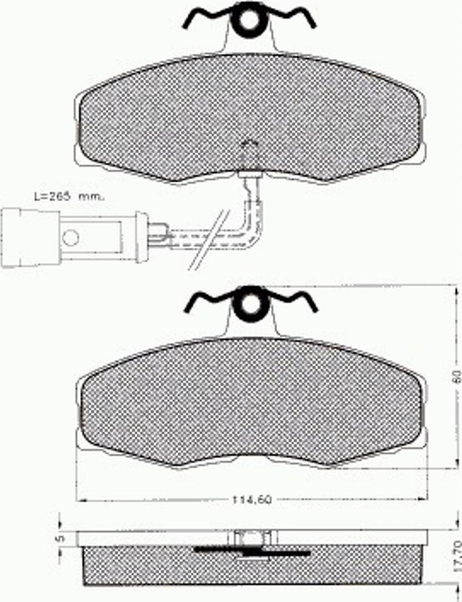 Pex 7005 - Brake Pad Set, disc brake www.autospares.lv