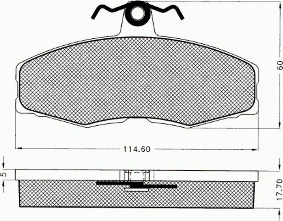 Pex 7002 - Bremžu uzliku kompl., Disku bremzes www.autospares.lv