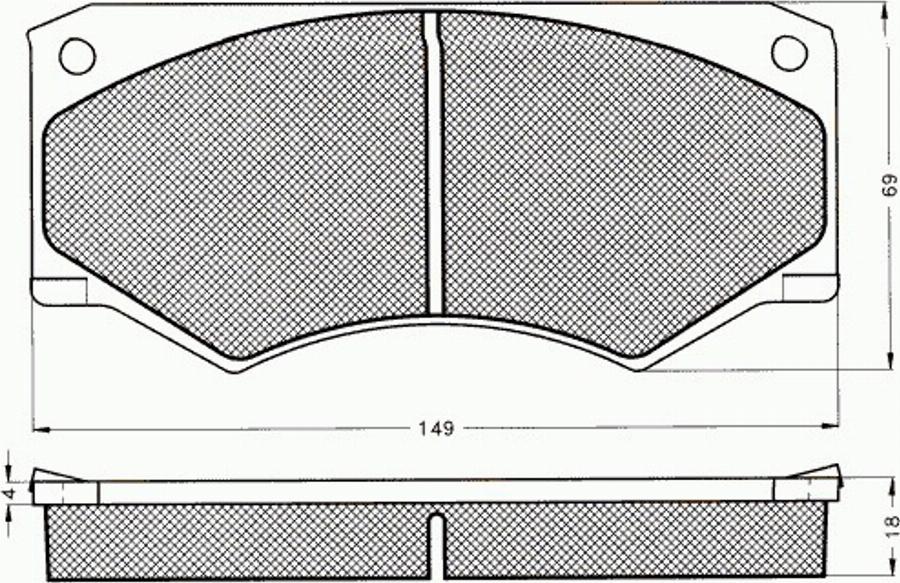 Pex 7018 - Bremžu uzliku kompl., Disku bremzes autospares.lv