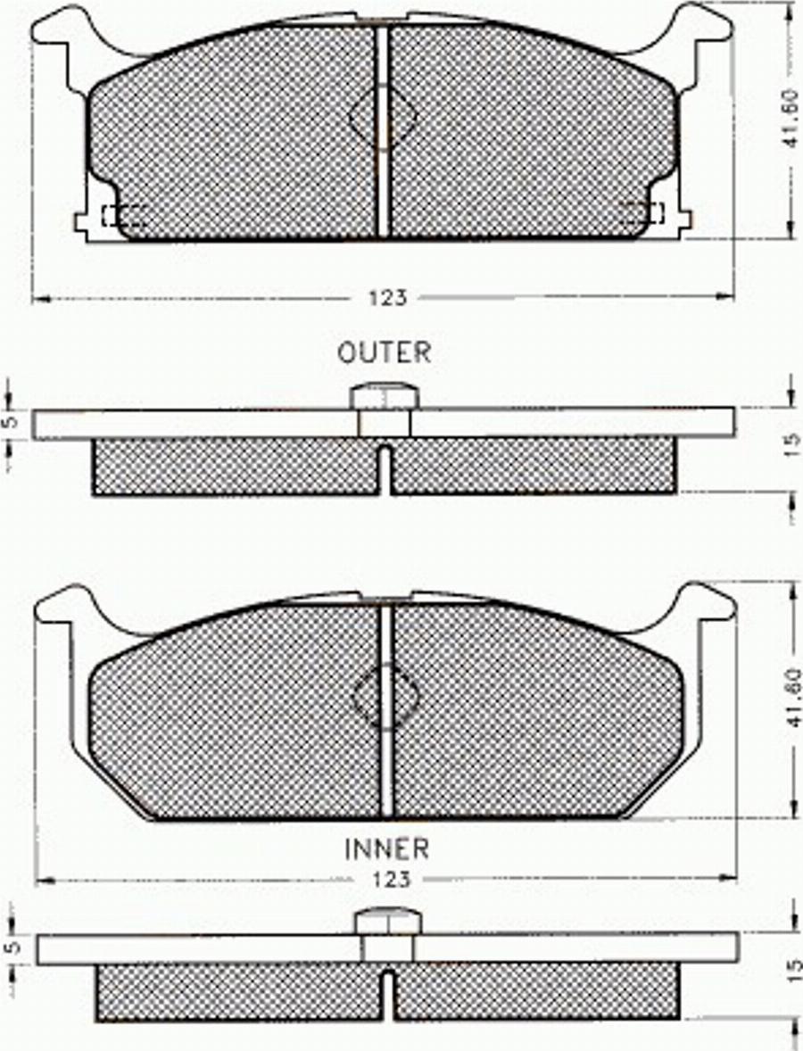 Pex 7084 - Тормозные колодки, дисковые, комплект www.autospares.lv