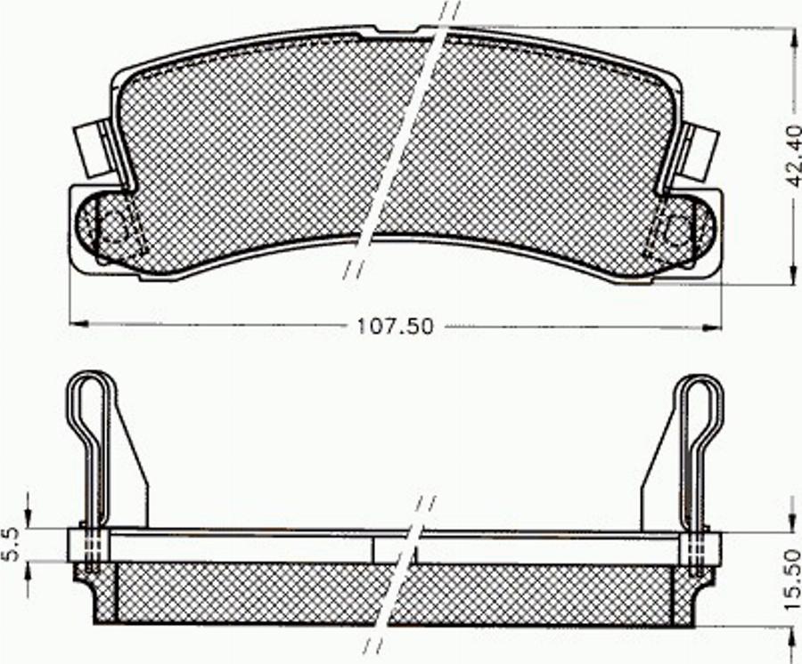 Pex 7039 - Bremžu uzliku kompl., Disku bremzes autospares.lv