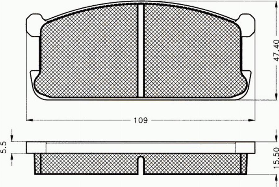 Pex 7037 - Brake Pad Set, disc brake www.autospares.lv