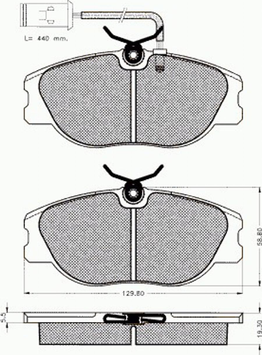 Pex 7192 - Тормозные колодки, дисковые, комплект www.autospares.lv