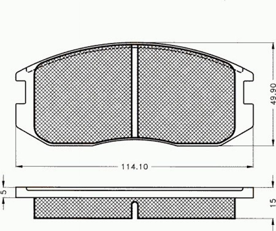 Pex 7145 - Тормозные колодки, дисковые, комплект www.autospares.lv